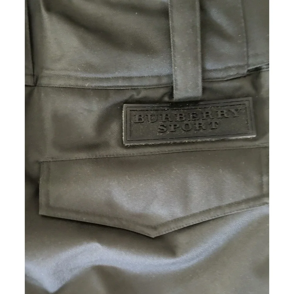 BURBERRY Sport Ski Pants Men's L Black Snowboarding‎ RECCO Taped Insulated NEW - Picture 8 of 16